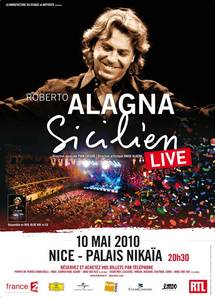 10 mai, Roberto Alagna en concert au Palais Nikaia de Nice 10 mai, Roberto Alagna en concert au Palais Nikaia de Nice