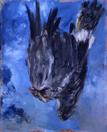 Georg Baselitz, Fingermalerei III - Der Adler, 1972  Museum Küppersmühle für Moderne Kunst, Sammlung Ströher  © Georg Baselitz