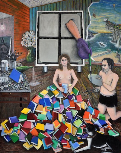 Eric Corne, Le Contre-Ciel, 2015-2017. Huile sur toile, 285 x 250 cm. Eric Corne, Le Contre-Ciel, 2015-2017. Huile sur toile, 285 x 250 cm.