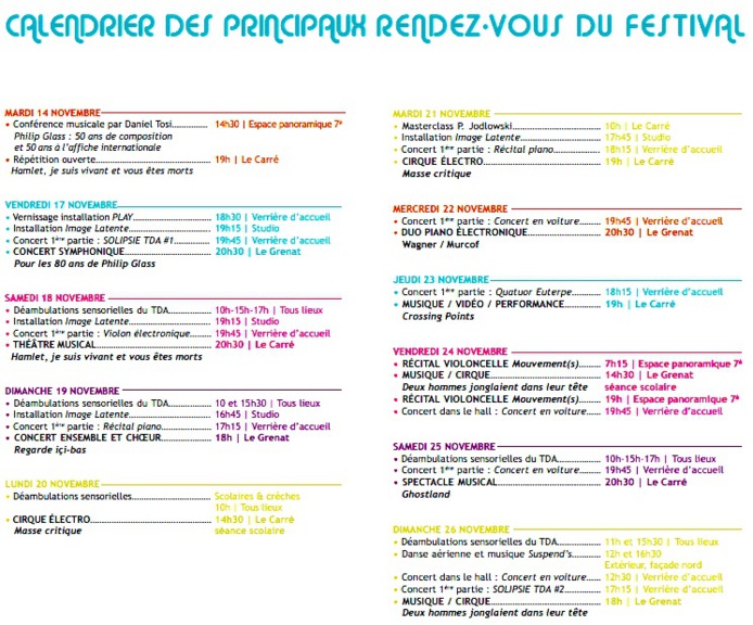 Perpignan. Festival Aujourd’hui Musiques du 14 au 26 novembre 2017 Perpignan. Festival Aujourd’hui Musiques du 14 au 26 novembre 2017