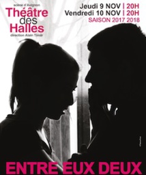 Théâtre des Halles, Avignon. Entre eux Deux, de Catherine Verlaguet, mise en scène Adeline Arias, les 9 et 10/11/17