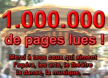 1.000.000 de pages lues sur le site arts-spectacles.com !
