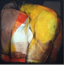Prise de contact Acrylique et papier sur toile 100 x 100 cm Prise de contact Acrylique et papier sur toile 100 x 100 cm