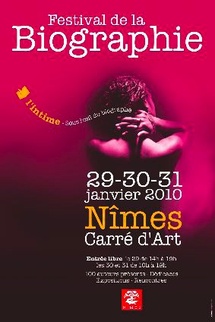 29 au 31 janvier, festival de la biographie de Nîmes au Carré d’Art, Nîmes 29 au 31 janvier, festival de la biographie de Nîmes au Carré d’Art, Nîmes
