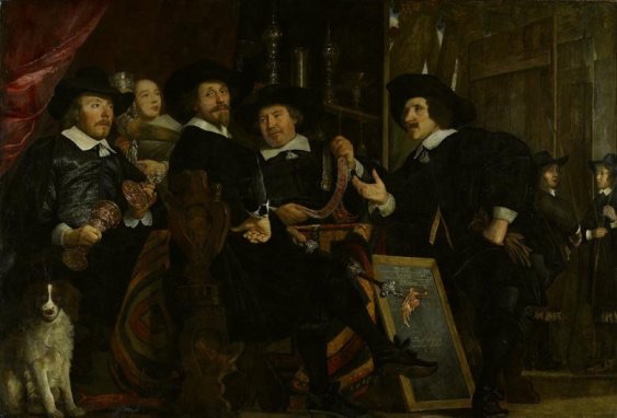 Les chefs de la confrérie des arbalétriers de saint Sébastien (1653), de Bartholomeus van der Helst (vers 1613-1670)