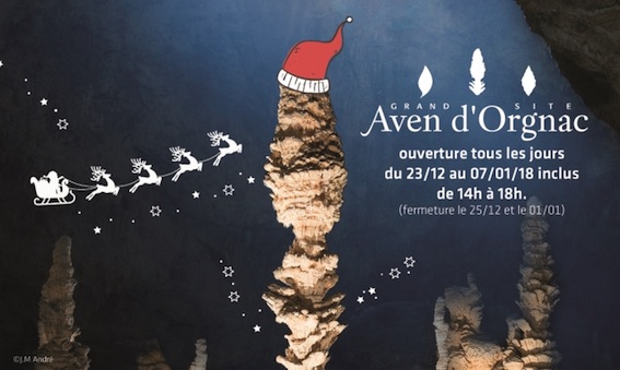 Aven d'Orgnac, Ardèche. Les fêtes de fin d'année sur le Grand Site ! Aven d'Orgnac, Ardèche. Les fêtes de fin d'année sur le Grand Site !
