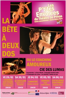 Mars 2010. La Bête à 2 dos, de Yannick Jaulin dans le cadre Les P’tites Envolées du théâtre de Privas, Ardèche