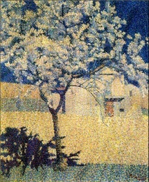 Achille Laugé. L’arbre en fleur, 1893, huile sur toile, 58 x 49 cm, collection particulière, courtesy galerie Hopkins-Custot. © DR. ADAGP