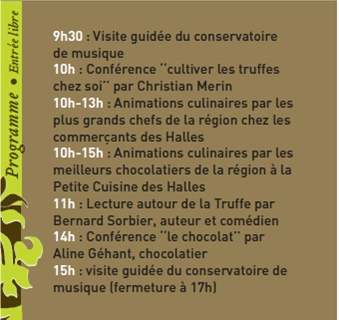 21 février 2010, Les Festiv’Halles de la Truffe à Avignon, truffe et chocolat