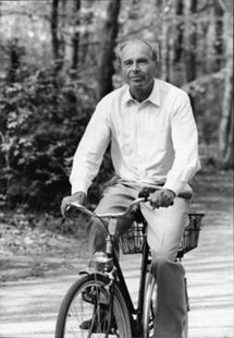 Ernst Beyeler dans le Grunewald © Kurt Wyss