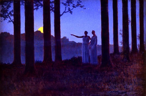 Alphonse Osbert (1857-1939), Le Mystère de la nuit, 1897, Collection privée © Thomas Hennocque