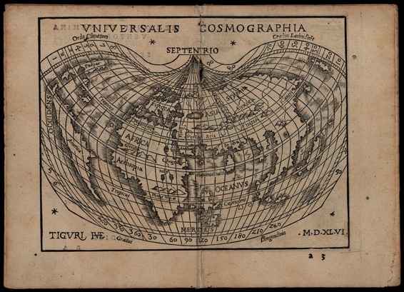 Johannes Honter . Rudimenta cosmographica. Zürich, Christoph Froschauer, 1548