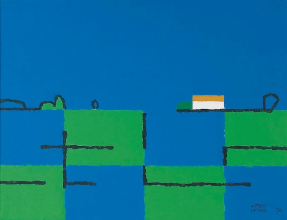 Rizières, 1956, huile sur toile, 50 x 65 cm © Musée Ziem, Martigues Rizières, 1956, huile sur toile, 50 x 65 cm © Musée Ziem, Martigues