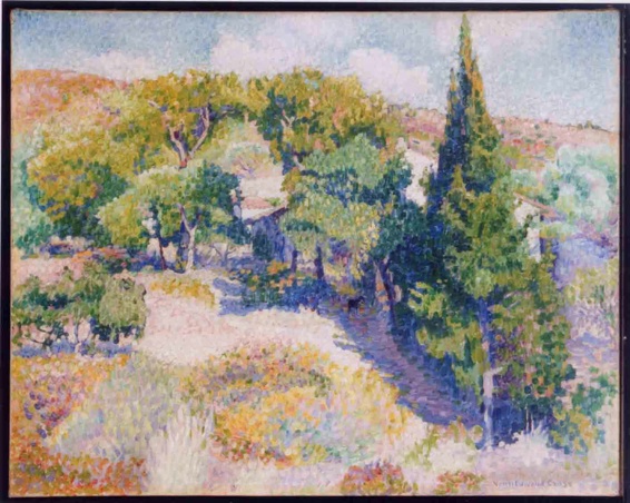 Henri-Edmond Cross, Cyprès T 72,9 x 91,8 cm 1904