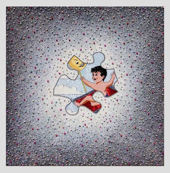 Fahrad Moshiri Self portrait on flying carpet, 2009 Fahrad Moshiri Self portrait on flying carpet, 2009