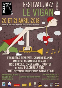 Festival Jazz du Vigan - 2018 (9e édition, du 20 au 21 avril) Festival Jazz du Vigan - 2018 (9e édition, du 20 au 21 avril)