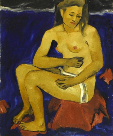 Alice Martinez-Richter, Nu assis devant la mer Alice Martinez-Richter, Nu assis devant la mer
