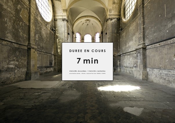 7 au 29 mai 2010, Vincent Delmas expose "Les Durées exposées" à l'église des Trinitaires de Metz