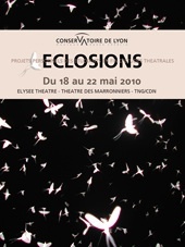 19 au 21 mai, Les élèves du Conservatoire de Lyon présentent deux projets personnels au théâtre des Marronniers