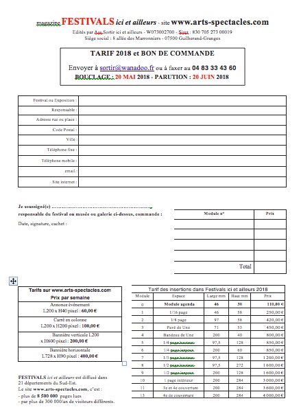 Festivals ici et ailleurs 2018, pour être présent dans tout le sud-est Festivals ici et ailleurs 2018, pour être présent dans tout le sud-est