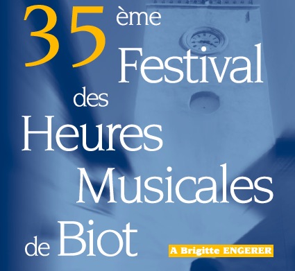 35e Festival des Heures Musicales de Biot du 18 mai au 20 juin 2018 35e Festival des Heures Musicales de Biot du 18 mai au 20 juin 2018