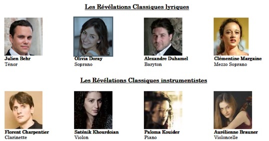 13 juillet 2010, Concert des Révélations Classiques de l’Adami au Théâtre du Jeu de Paume lors du Festival d’Aix-en-Provence