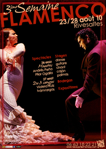 23 au 28 août 2010, Festival Semaine Flamenco présente Noches Flamencas à Rivesaltes