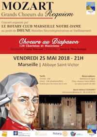 Grands Choeurs du requiem, de Mozart, le 25 mai 2018 à l'Abbaye Saint-Victor, Marseille