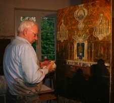 Michel Maly en son atelier