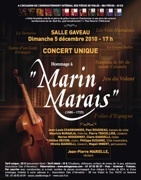 5.12.10 : concert de l'Ensemble Marin Marais à l'occasion de la parution du 23e CD de l'intégrale des pièces de violes de Marin-Marais