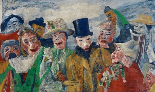 Ensor, L'Intrigue, 1890, © Lukas © Sabam Belgium Ensor, L'Intrigue, 1890, © Lukas © Sabam Belgium