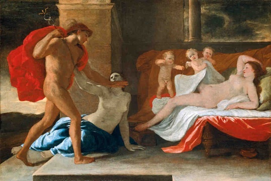 Nicolas Poussin (1594-1665), Mercure, Hersé et Aglaure. Vers 1624, huile sur toile, 53 x 77 cm.  École nationale supérieure des Beaux-arts, Paris © Cliché École nationale supérieure des Beaux-Arts, Paris