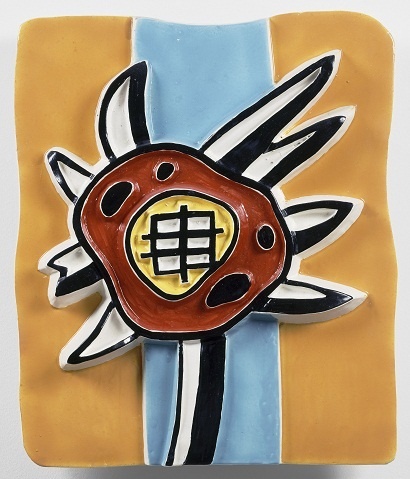 Fernand Léger. Terre blanche émaillée - 45,3 x 38,5 x 5,9 cm © Adagp - Photo RMN/Gérard Blot