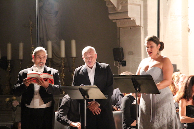 Patrice Berger, basse,  Gilles Ragon, ténor, Bénédicte Roussenq, soprano © Pierre Aimar