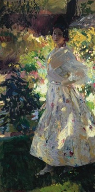 Joaquín Sorolla y Bastida. María en costume de paysanne valencienne, 1906, huile sur toile, 189 x 95 cm, collection privée © photo Gonzalo de la Serna Arenillas/Charlie Peel, Archives BPS, Madrid