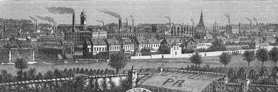 Roubaix à l’époque de l’essor industriel, en 1850 Roubaix à l’époque de l’essor industriel, en 1850