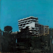 Jérémy Liron. Paysage n°56 - 2007 - huile sur toile - 123 x 123 cm Jérémy Liron. Paysage n°56 - 2007 - huile sur toile - 123 x 123 cm