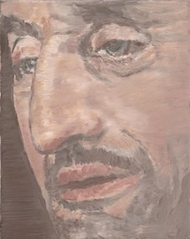 Luc Tuymans, The Nose, 2002; oil on canvas; 11 ? x 9 * in (29.9 x 24.1 cm); Collection of Jill and Dennis Roach, © Luc Tuymans Luc Tuymans, The Nose, 2002; oil on canvas; 11 ? x 9 * in (29.9 x 24.1 cm); Collection of Jill and Dennis Roach, © Luc Tuymans