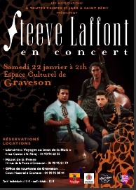 Steeve Laffont en concert, Espace Culturel de Graveson (St-Rémy de Provence), le 22 janvier 2011