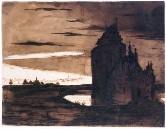 Vieux burg dans l'orage, Victor Hugo © Maisons de Victor Hugo / Roger-Viollet Vieux burg dans l'orage, Victor Hugo © Maisons de Victor Hugo / Roger-Viollet