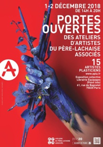 Les 1er et 2 décembre 2018, Portes ouvertes des Ateliers du Père Lachaise Associés Les 1er et 2 décembre 2018, Portes ouvertes des Ateliers du Père Lachaise Associés