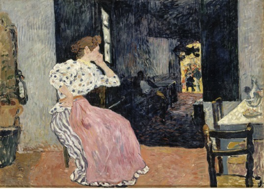 Louis Valtat,  L’estaminet ou Femme au cabaret (1896) Musée des Beaux Arts d’Angers, Dépôt du Musée d’Orsay ©RMN Musée d’Orsay ©Hervé Lewandowski © ADAGP Paris 2011