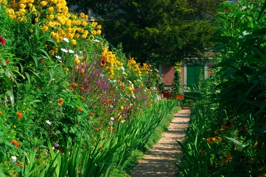 Le jardin de la maison de Claude Monet à Giverny © DR Le jardin de la maison de Claude Monet à Giverny © DR