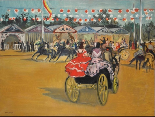 Yves Brayer, Calèche à Séville, 1955 Yves Brayer, Calèche à Séville, 1955