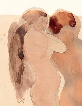 Deux femmes nues de profil dont l’une est agenouillée (détail), © musée Rodin, ph. Jean de Calan Deux femmes nues de profil dont l’une est agenouillée (détail), © musée Rodin, ph. Jean de Calan