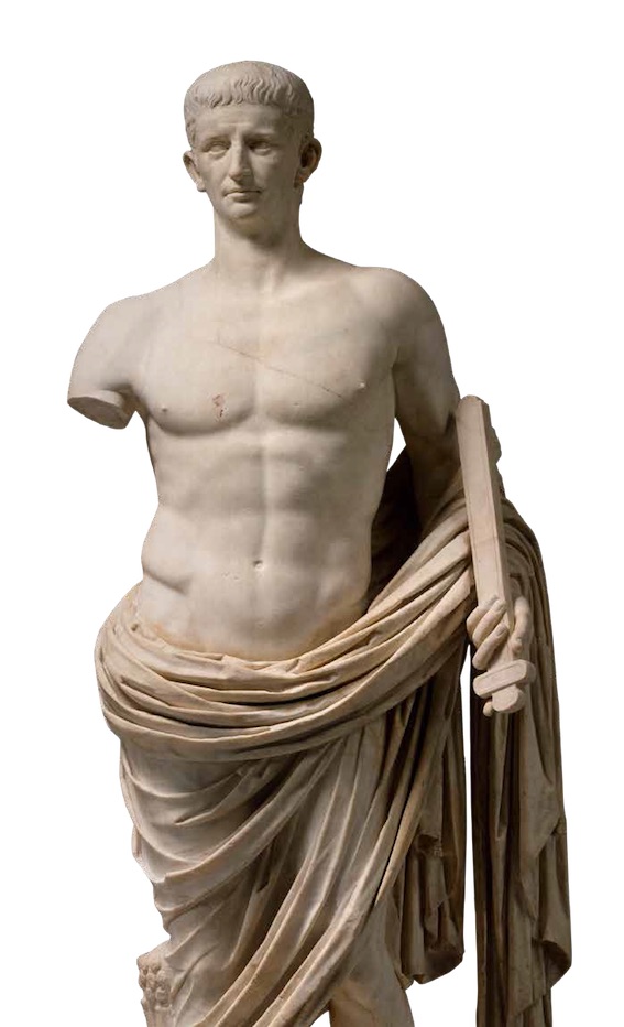 Statue de Claude dans la nudité héroïque, vers 40 ap. J.-C., marbre. Paris, musée du Louvre. Photo © RMN-Grand Palais (musée du Louvre) / Hervé Lewandowski
