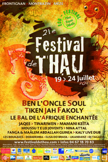 Festival de Thau - du 19 au 24 Juillet 2011 à Frontignan, Montbazin et Mèze (34)