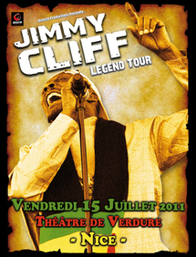  Jimmy Cliff en concert le Vendredi 15 juillet 2011 au Théâtre de Verdure à Nice. 