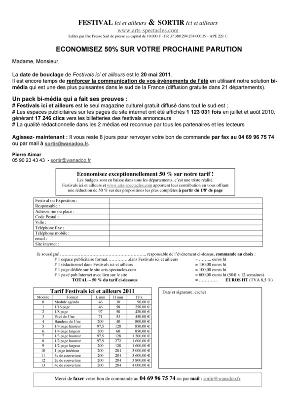 Téléchargez ce document au format Word, remplissez-le et envoyez-le par fax ou par email