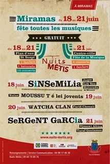 18ème Festival Nuits Métis, 4 nuits de concerts gratuits, du 18 au 21 juin à Miramas 18ème Festival Nuits Métis, 4 nuits de concerts gratuits, du 18 au 21 juin à Miramas